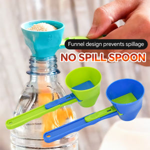 Vacaka Coffee Spoon Sliding Scoop Funnel Measuring Spoon for Baking Spice Coffee Beans