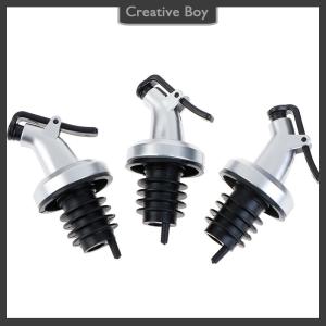 [Creative] 3pcs Stainless Steel Wine Bottle Stopper Liquor Bottle Pourer Stopper Dispenser