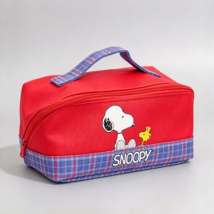 Japanese new cartoon cute Snoopy large-capacity portable cosmetic bag multi-functional travel storage bag