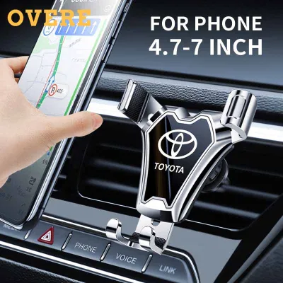 Car Phone Holder 4.7-7 inch 360° Rotation Air Vent Gravity Cellphone Stand For Toyota Agya Raize Calya Kijiang Innova Yaris Alphard Altis bZ4X RAV4 Harrier
