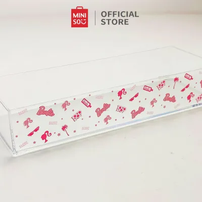 Miniso Barbie Box Organizer box penyimpanan Dapat ditumpuk box storage transparan storage box kotak penyimpanan