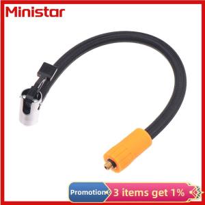 Ministar 1 Piece Fine Thread Inflation Hose Adapter 30CM Car Tire Air Inflator Hose M6 Locking Air Chuck With Standard Tire Valve Quick Inflation Part