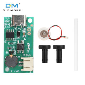 diymore DC 5V 1.5-2W Mini Single Jet Humidifier Misting Module Air Plant Humidifier Misting Driver Board Type C Interface with Switch