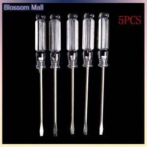 [Blossom] 5pcs Home Repair Tools Set Small Magnetic Precision Flat-blade Screwdriver