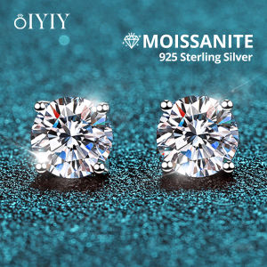 OIYIY 0.1-2ct Moissanite Earrings for Women Man 925 Sterling Silver Stud Earrings GRA Certified Lab Grown Diamond Wedding Gift2026