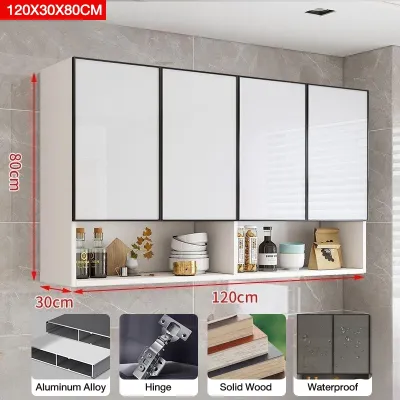 Aluminum Kitchen Cabinet Wall Anti Termite Glass Pantry Cabinet Hanging Cabinet For Kitchen Storage