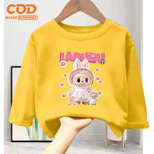 Atasan anak Laki-Laki dan Perempuan usia 1-12 tahun bergambar Labubu Teddy Kekinian Fashion Sablon Digital