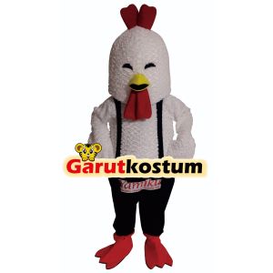 Kostum maskot badut  ayam geprek  yamiku chicken setelan dewasa lucu karnaval
