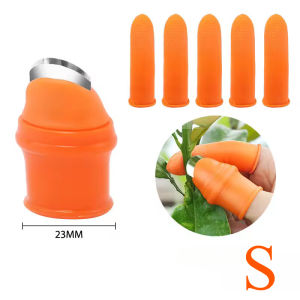 12pcs Thumb Cutter Gardening Tools Silicone Multifunction Fruit & Vegetable Thumb Knife Gadget Garden Gloves