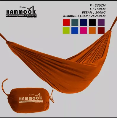 HAMMOCK-hammock dewasa 250kg-Ayunan gantung-tempat tidur gantung- AYUNAN DEWASA -HAMOK MUAT 2 ORANG.
