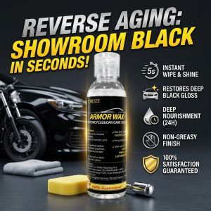 Car Motorcycle Plastic Restorer Trim Renewal Oil Restores Original Black Color Faded Bumper Dashboard Interior Exterior PartsUV Protection