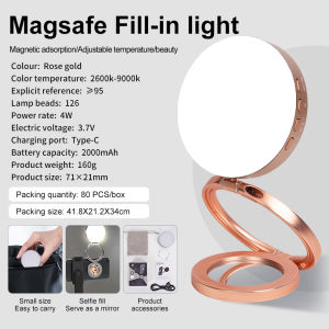For magnetic fill light photography light led desktop flat light handheld photo camera live light Pocket Light