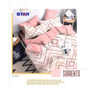 Bed Cover Set Katun Lokal Ukuran 180x200 ANTI GESER | ELASTIK LOCK