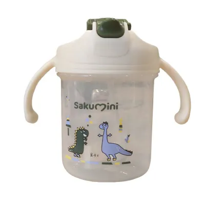 SAKUMINI 3in1 Gelas Minum Sedotan Anak Training Straw Sippy Cup Anak Bayi