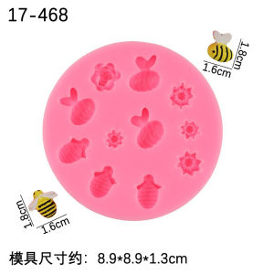 Khuôn silicon con ong tổ ong ong ong làm rau câu socola fondant nến thơm