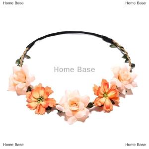 [COD] Home Base Fashion Sweet Bride Flowers Headband For Women Girls Bohemian Style Flower Crown Hairband Party Cosplay Hair Accessories