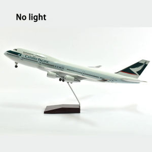 JASON TUTU 46cm Cathay Pacific Boeing 747 Plane Model Airplane Model Aircraft Model 1/160 Scale Diecast Resin Airplanes Planes