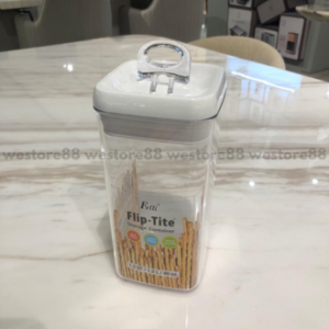 WMO IF9245 Toples makanan kering persegi akrilik dg tutup uk20.3cm