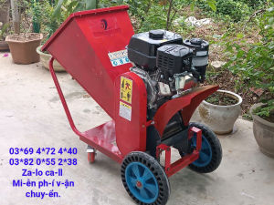 Máy băm tùa dừa băm cành cây đa năng 4 lưỡi dao động cơ xă.ng 4 thì Yamaha 7hp