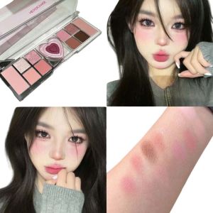 GUAIP Love Heart 12Colors Eyeshadow Palette Glitter Blusher Makeup Tool Cosmetics Palette Portable All-in-one Makeup Dispensing Box Women Gift