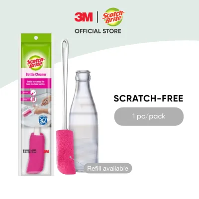 3M™ Scotch-Brite® Glass & Bottle Scrubber Non-Scratch 1 pc/pack Refill Available For cleaning glass & bottle