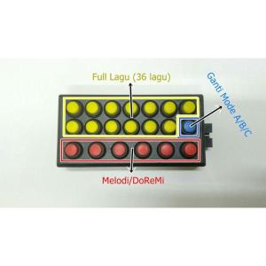 Modul Telolet 20 tombol 6 corong 57 nada 