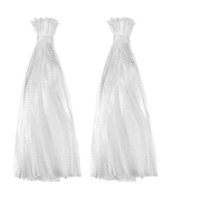 100Pcs Vegetable Net Bag Produce Mesh Bags Reusable for Fruits Vegetables Seafood Bag 13.8inch