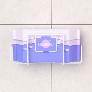 ชั้นเก็บของเหล็กกระดาษชำระติดผนังบ้านแบบมีรูพรุน