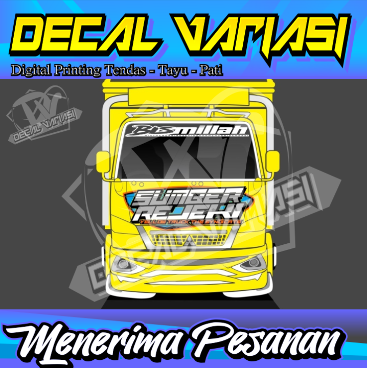 [TERBARU] Decal Stiker Truk Stiker Tulisan Dada Depan Truk Canter Stiker Tulisan Depan Stiker Kaca Depan Stiker Variasi Truk Stiker Decal Stiker Truk Desain Bisa Suka-Suka