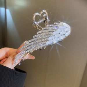 Jepit Rambut Korea Premium Jedai Fashion Motif Angel Wings Kristal Zirkon Wanita Elegan High Quality Model Terbaru