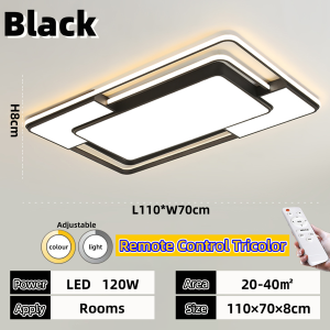 Modern LED ceiling light  3-Color dimming  remote ceiling light living room/bedroom/dining room household ceiling lamp