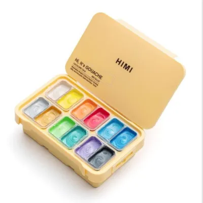 [HỎA TỐC] Bộ 12 Màu Gouache HIMI Miya Nhũ Metallic