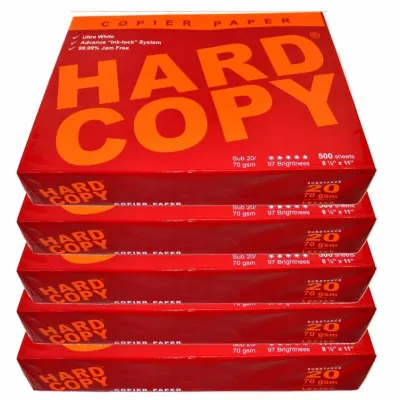 1 Ream 500 sheets [ Short / A4 / Long ] - Hard Copy Bond Paper
