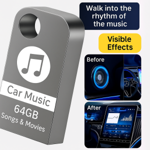 แฟลชไดรฟ์ USB สำหรับเก็บเพลงในรถยนต์แบบไม่สูญเสียข้อมูล พร้อมเพลงฮิตภาษาอังกฤษ 4000 เพลง ทั้งเพลงคลาสสิกและเพลงยอดนิยม เสียบและเล่นในแฟลชไดรฟ์ USB สำหรับจัดเก็บเพลงในรถยนต์ของคุณ