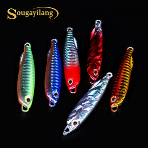 Sougayilang 7g 10g 15g 20g 30g 40g 5 pcs/6 pcs Set Fishing Bait Fishing Lures Metal Jigging Lure Spoon Spinnerbait Metal Bait for Freshwater