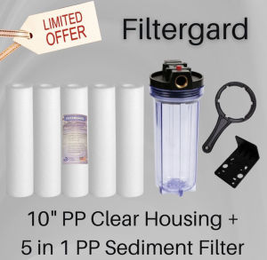 Filtergard 10" Outdoor Whole House Water Filter Purifier Housing