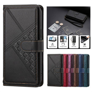 Flip Wallet Leather Casing for Samsung Galaxy Note 20 Ultra 10 Plus 9 8 XCover 7 6 Pro 5 Wrist Strap Card Slot Stand Cover