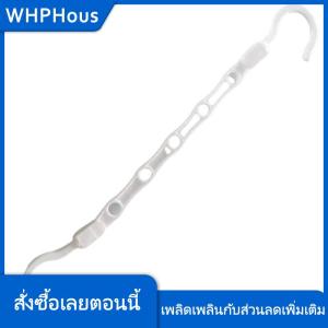 WHPHous ไม้แขวนเสื้อพลาสติกอเนกประสงค์ประหยัดพื้นที่ไม้แขวนเสื้อในตู้เสื้อผ้าแบบหมุนได้5รู