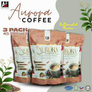 3 PEK KOPI AURORA Kopi Kurus Putih Montok & Rapat [Free Postage & Ship Everyday]