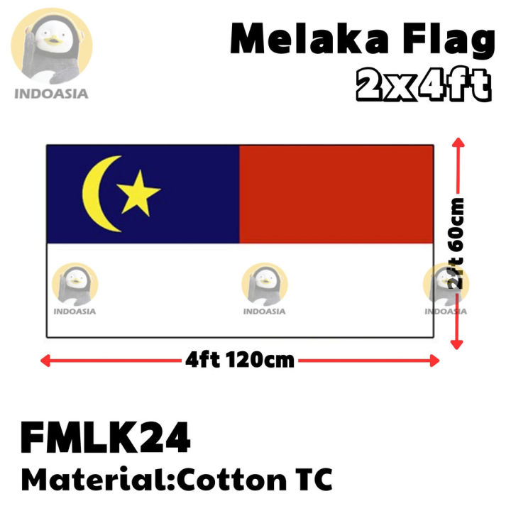 Melaka Flag 2X4ft Bendera Melaka Bendera Negeri Melaka 60cm X 120cm ...