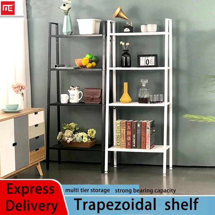 4 layers Storage RackTrapezoidal Storage Rack Book Rack Bathroom ...