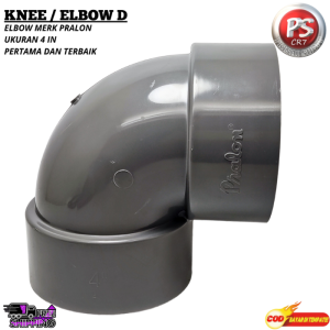 Knee 4" D PRALON / Elbow Sambungan L Pipa PVC 90 Derajat / Fitting Pipa PVC D 4 inch PRALON Kuat Presisi Anti Bocor ORIGINAL PRALON
