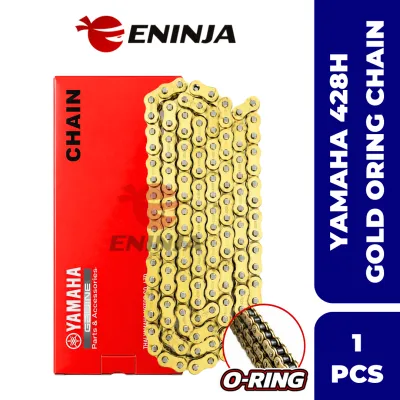 【READY STOCK】YAMAHA Oring Gold Chain 428H & 415H Heavy Duty Rantai O-Ring Yamaha 132L Klo Rantai Emas Chain Sprocket