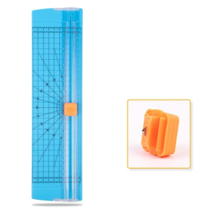 ใบมีดมีความคมและทนทาน เครื่องมือตัด มีดตัดกระดาษ การป้องกันความปลอดภัย การวัดที่แม่นยํา แบบพกพาและกะทัดรัด ตัดกระดาษ มีดตัดกระดาษ a4 เครื่องตัดสองทาง ใช้งานได้จริง แม่นยํา