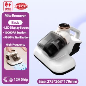 PANSON 10000PA Mite Removal Dust Mite Vacuum Cleaner Dual Cup 60℃ UV Sterilization for Bed/Sofa/Carpet