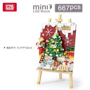 LOZ Blocks 3D Painting DIY Building Bricks Mona Lisa Luxury Panda Girl Gifts Christmas Kids Present