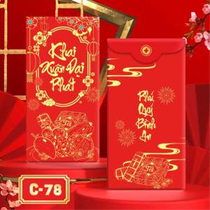 Combo 20 Bao Lì Xì 2026 TẾT THỊNH VƯỢNG Được Chọn Mẫu Bao Lì Xì Mừng Tuổi Cao Cấp