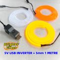 5mm EL Wire Neon Light Strip LED Neon Flex Plug And Play Rope Light for Custom Neon Signs 1M/3M/5M. 