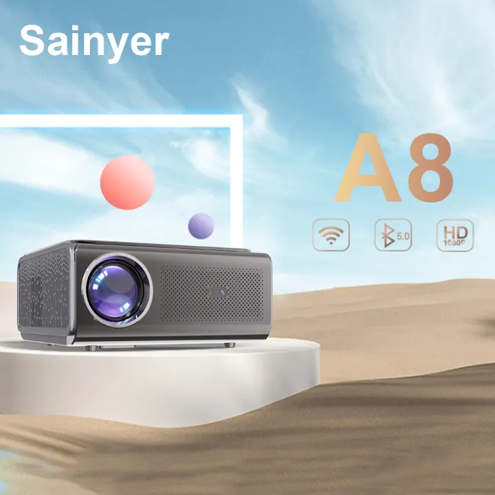 4K Projector, HDMI Electric focus Full HD Portable Wireless Projektor A8 Pro Home Theater Proyektor For Laptop,projector