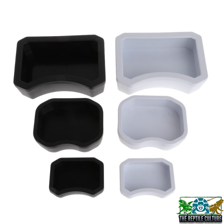 Reptile Food Dish Bowl, Worm Water Dish Small (2.75in) Lizard Gecko